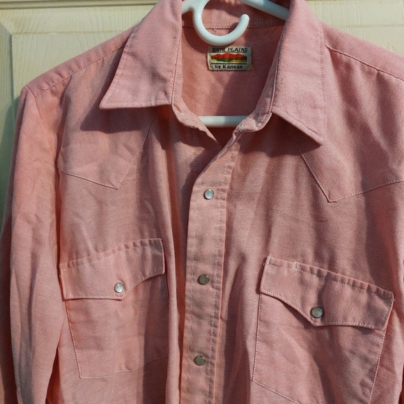 Salmon‎ Pink long sleeved shirt - Picture 3 of 5